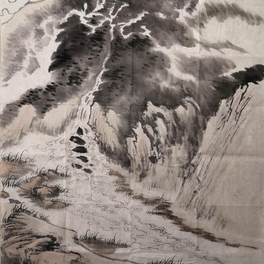 热卖客厅一枫斋纯手绘精品国画山水画仿陆俨少笔意作品1-26号惊爆