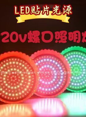 220伏家用电插排地摊摆摊熟菜快照明专用超亮白光吊灯商铺超市灯