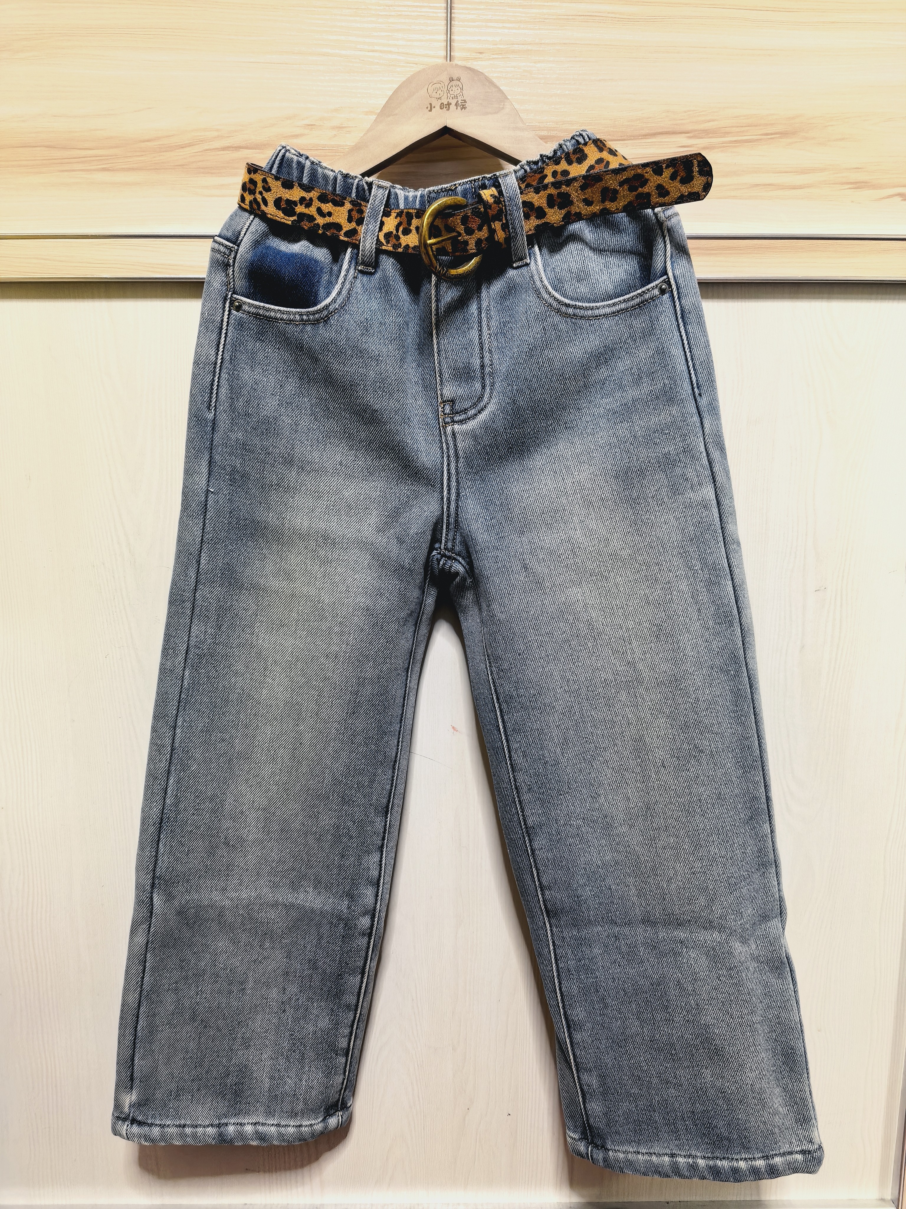 格格家冬季新款女童牛仔裤中大童