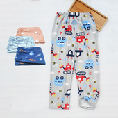 男童女童家居裤 儿童睡裤 秋裤 空调裤 春夏秋纯棉宽松薄款 中大童长裤