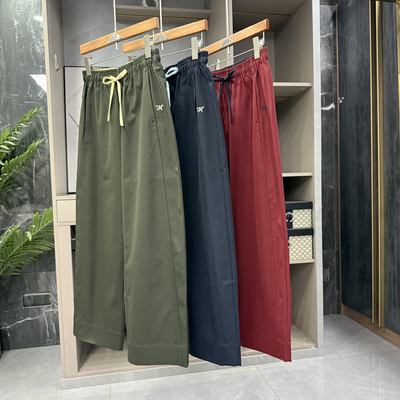 工装风松紧腰休闲镰刀九分裤