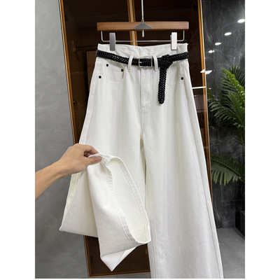 大厂品质！中高腰牛仔阔腿裤