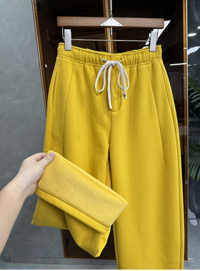 快冲！时髦精炸街单品！加绒松紧腰休闲镰刀卫裤女    M02404~ME