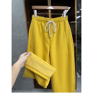 快冲！时髦精炸街单品！加绒松紧腰休闲镰刀卫裤女    M02404~ME