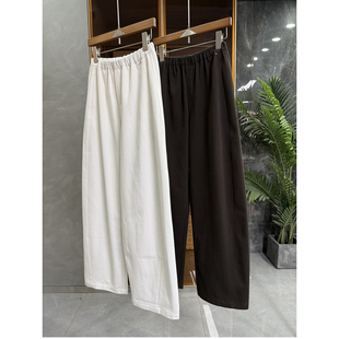20251529 版 女 亚麻棉松紧腰休闲镰刀裤 型jue了 谁穿都夸