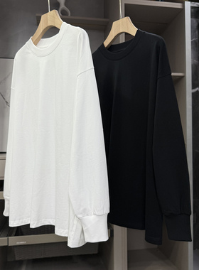 N货！百穿不厌，时髦单品！宽松圆领长袖棉T恤女  H5732~ZY