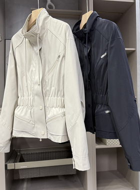 外D！厂里疯狂推荐！休闲冲锋衣立领收腰外套女     761120~ZY