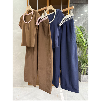 N货！棉质短袖T恤+休闲长裤套装