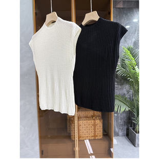 穿上就不想脱 R5956 天丝肌理圆领无袖 女 针织衫 实力N货