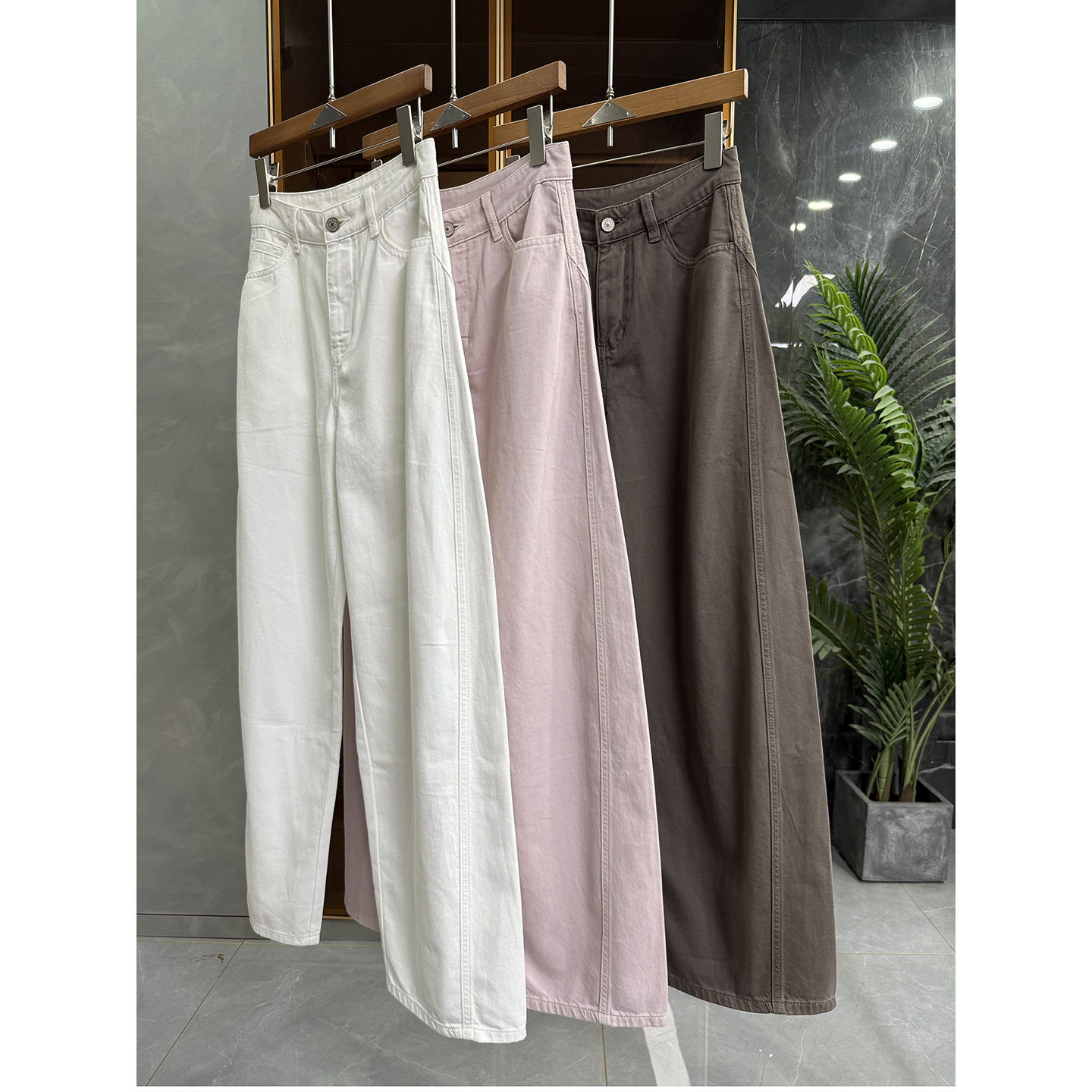 大厂品质！高腰牛仔镰刀裤