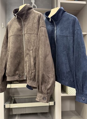 闭眼入！口碑大厂！宽松麂皮绒夹克拉链短外套女    WT250700~ZY