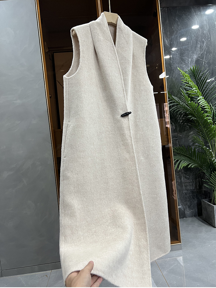 大厂篙尖！澳洲羊毛长款马甲外套