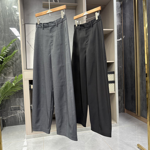 实力大厂！中高腰休闲镰刀西裤