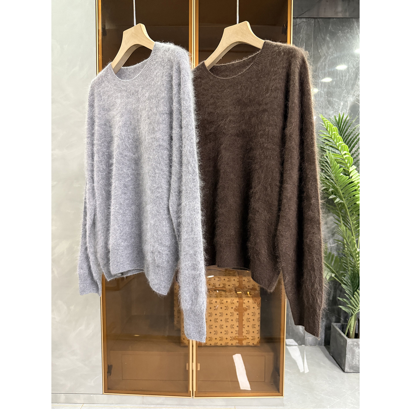 尖货！羊绒羊毛圆领长袖针织毛衣