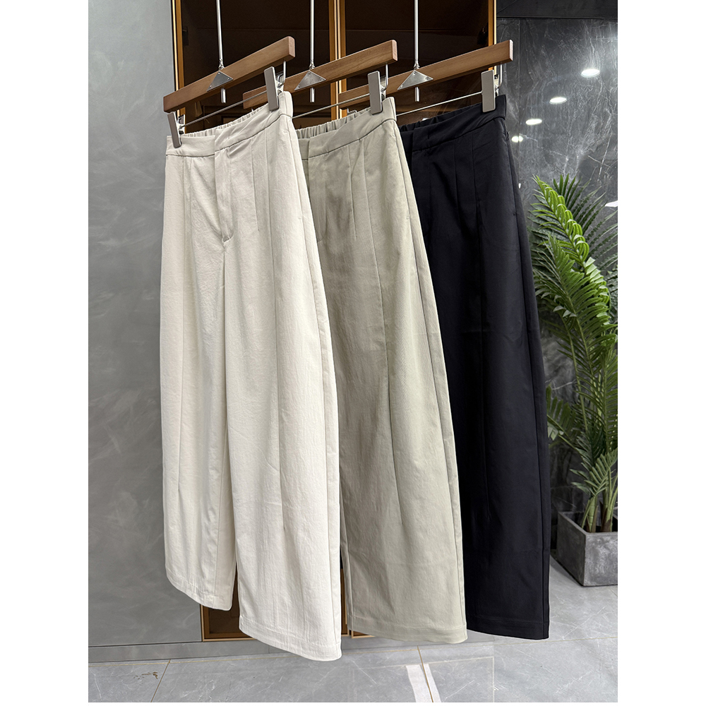 大厂品质！松紧腰休闲镰刀九分裤