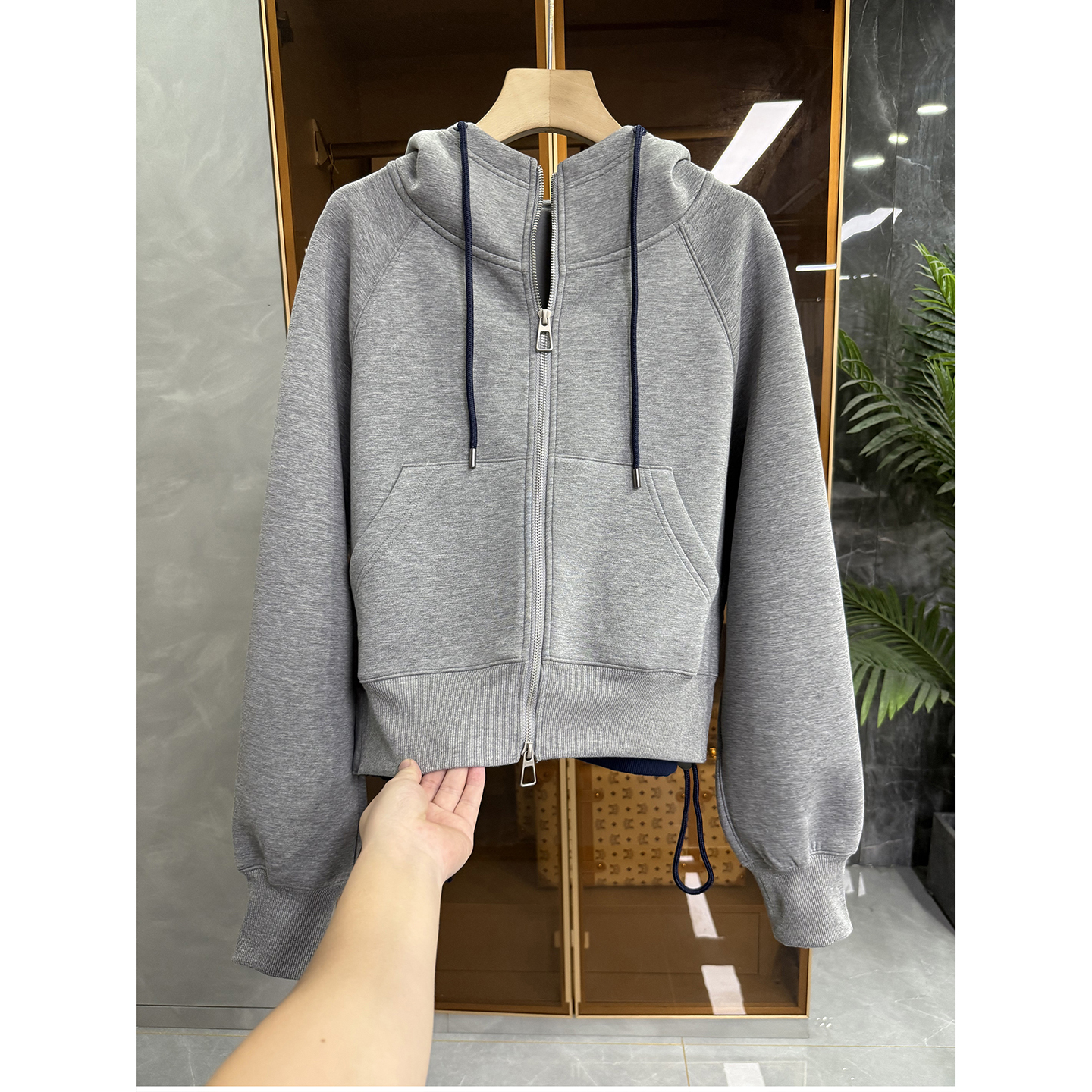 N货!宽松加绒空气棉连帽卫衣外套