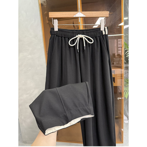 Q货！宽松松紧腰休闲镰刀卫裤