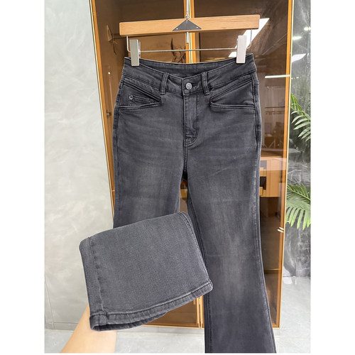 大N货！微弹中高腰牛仔喇叭裤