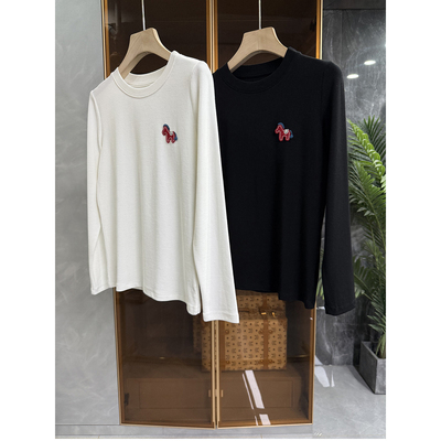 N货！显瘦圆领长袖棉T恤