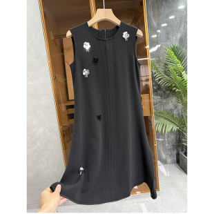 A2593 背心连衣裙 片醋酸圆领无袖 清仓不予退换