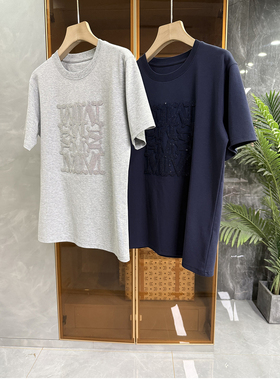 N货！实力工厂出！刺绣亮片圆领短袖棉T恤女    D08095~ME