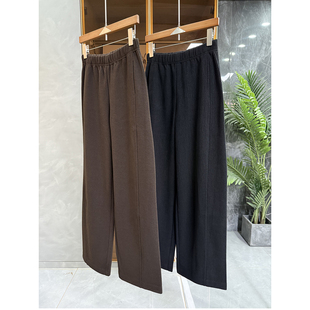 R7311 老友直接入 女 真丝羊毛松紧腰休闲直筒裤 实力大厂