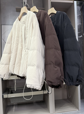 代厂yuan单！G上5K+！宽松鹅绒羽绒服圆领外套女  732857~ZY