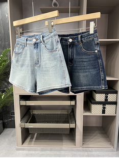 清仓不予退换#4王炸版型！显瘦显高挑！通勤高腰牛仔短裤女F9002