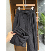 锁温尖货 Y2181051 轻暖松紧腰白鸭绒休闲阔腿羽绒裤 女