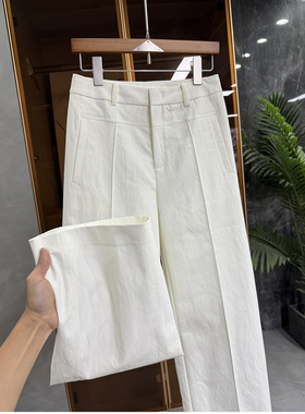 清仓不予退换！n口面料！中高腰休闲直筒裤女11272~JS