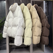 莼尾柜款 H621577 温暖小火炉 宽松鹅绒羽绒服立领短外套女