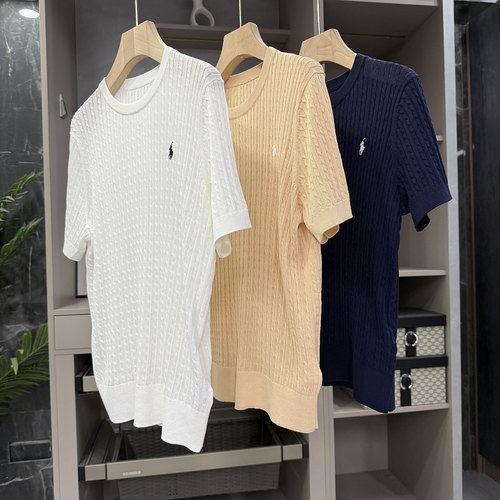 尖货！薄款针织衫圆领短袖上衣