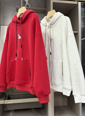 老友直接shou！大工厂外M单！宽松加绒连帽卫衣女     H9623~ZY