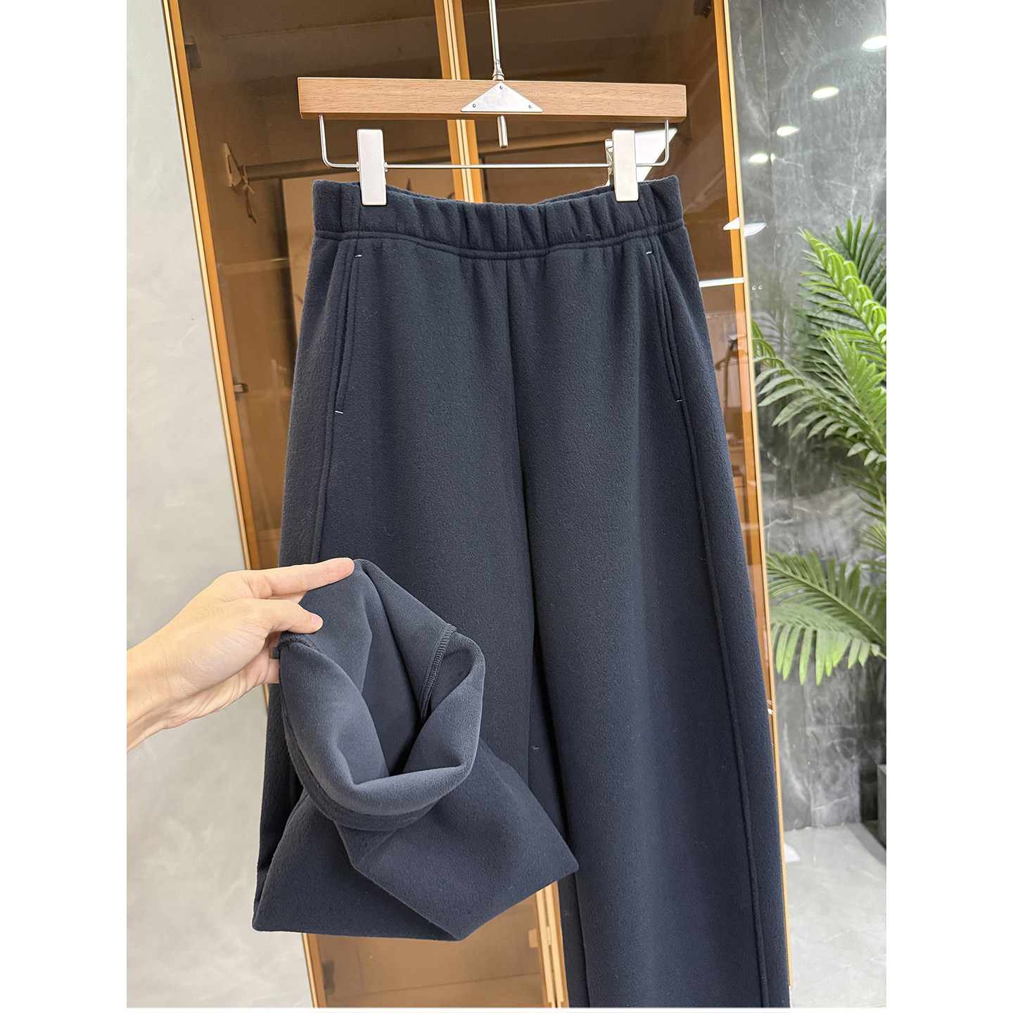 大厂jin口料！绵羊毛厚绒绒面松紧腰休闲镰刀裤女   E8057~JS,女装/女士精品,休闲裤,淘宝优惠券,粉丝福利购,淘宝优惠卷