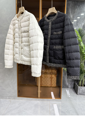 重磅jin口料！轻盈温暖！宽松鹅绒圆领羽绒服外套女   732564~ME