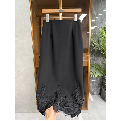 N货！抗皱蕾丝花边包臀半身裙