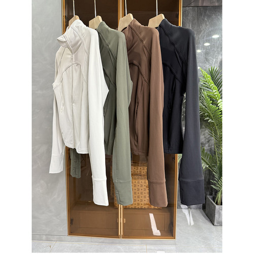 裸感塑形运动瑜伽服健身立领外套