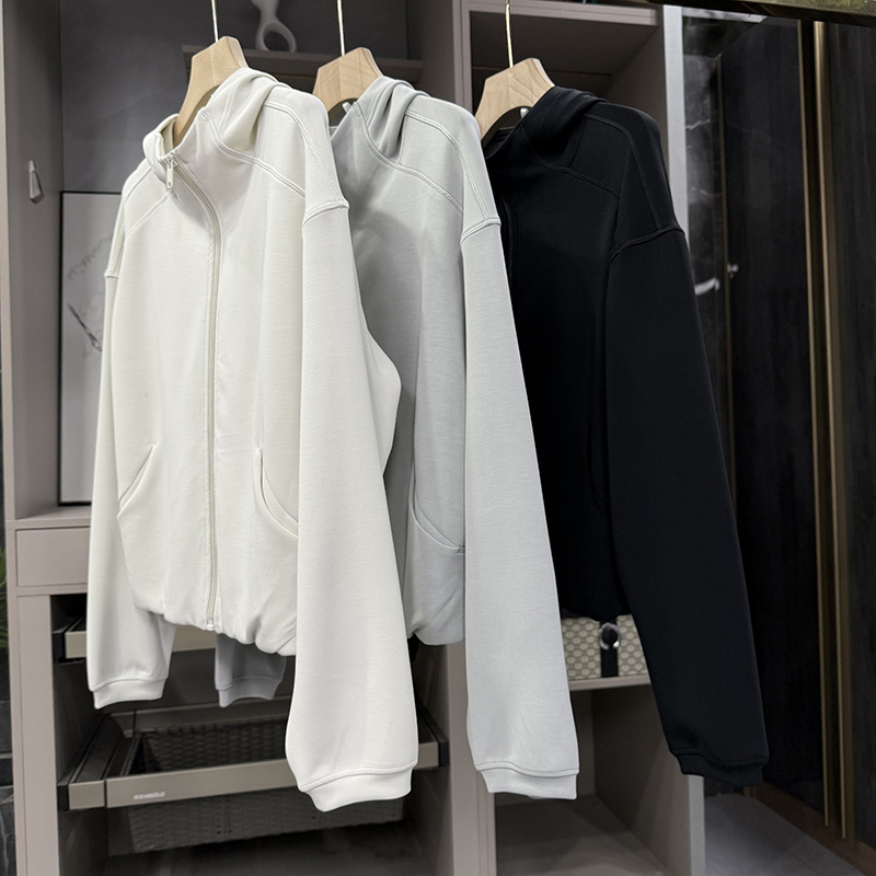 N货！瑜伽莫代尔连帽短外套