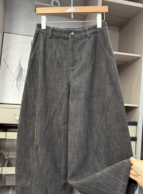 清仓不予退换！in口料！羊毛牛仔高腰休闲镰刀九分裤女KW0263~ZY