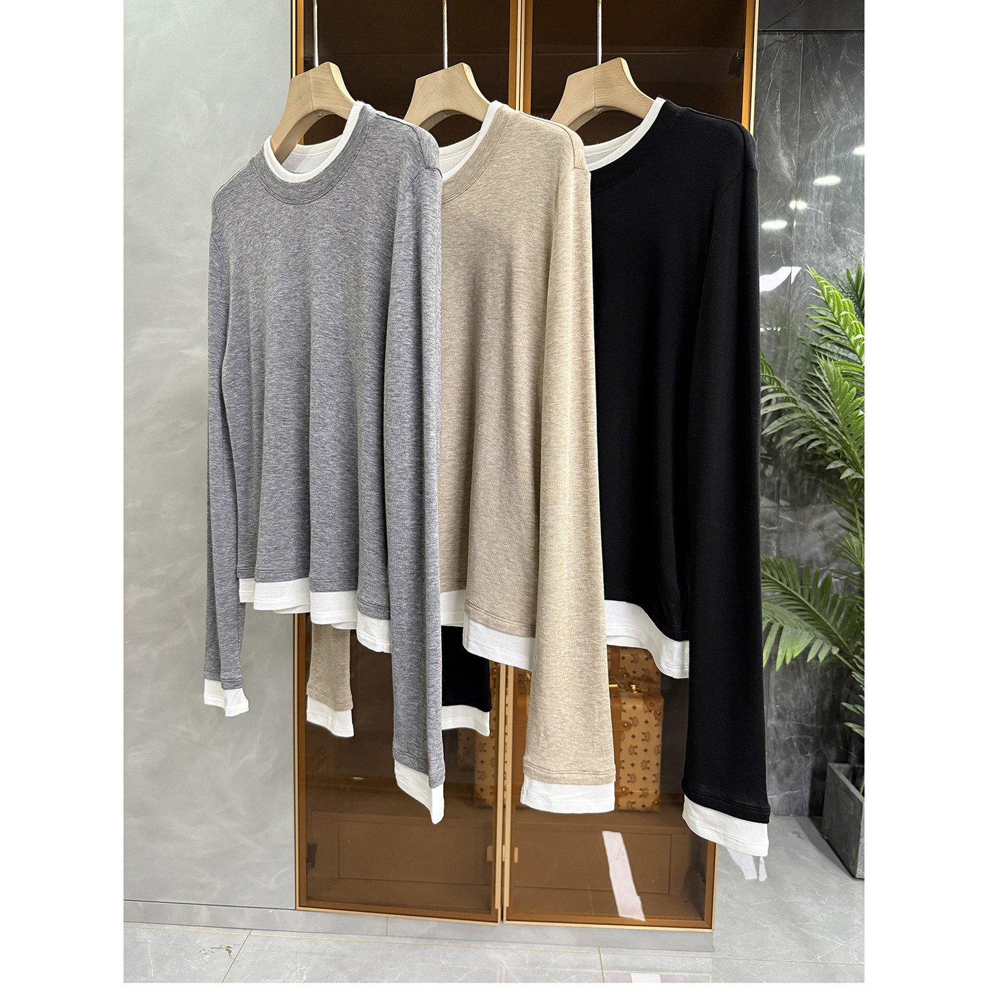 穿上就不想脱！假两件莱赛尔羊毛圆领针织T恤上衣女   R2501~ME,女装/女士精品,毛针织衫,淘宝优惠券,粉丝福利购,淘宝优惠卷