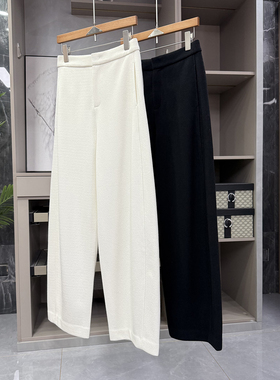 高个子收！jin口料！肌理羊毛高腰休闲香蕉裤女     H11882~ZY