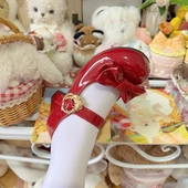 全款 优雅蝴蝶结中跟单鞋 待命名 木马原创Lolita圆头lo鞋