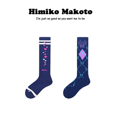 ins小腿袜子女时尚jk暗黑及膝袜