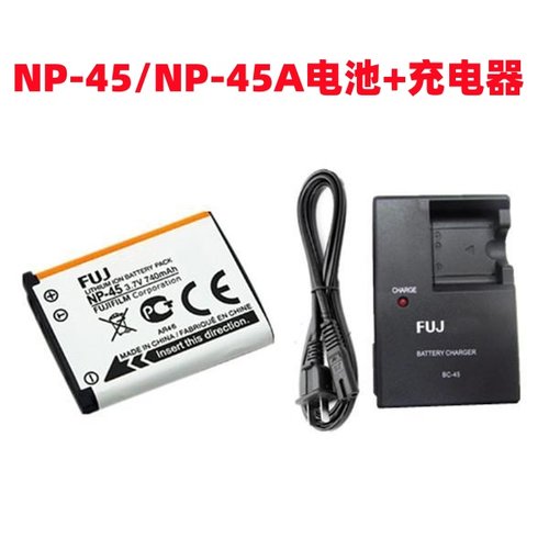 富士拍立得mini90相机SP-2 J25 J38 J110W打印机NP-45电池+充电器