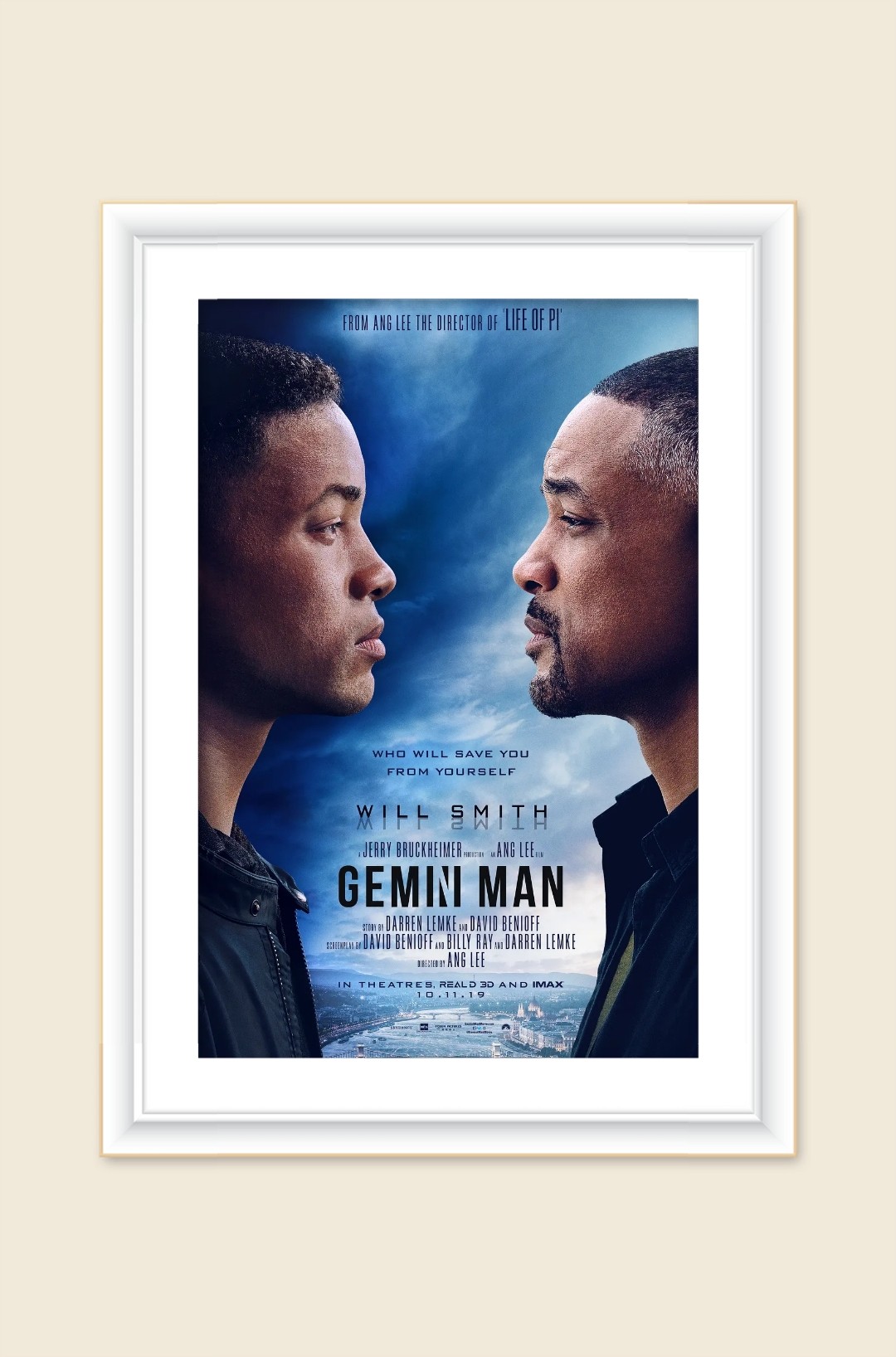 4k超高清120帧 双子杀手 2019电影海报素材周边设计