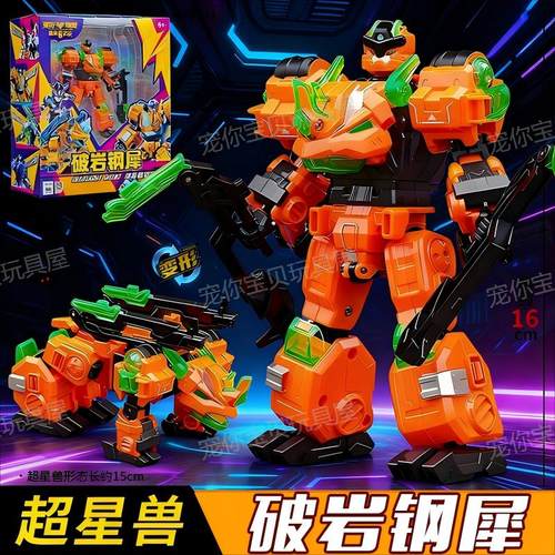 变形联盟6超星兽人变形机甲玩具