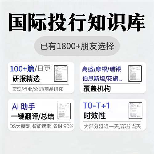 国际行研知识库[中英对照+智能助手]日更100+份