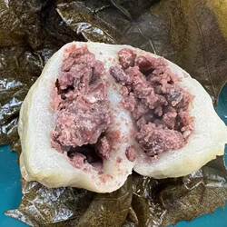 东北玻璃叶纯手工椴树玻璃叶饼红豆馅正宗粘豆包真空特产大全速食