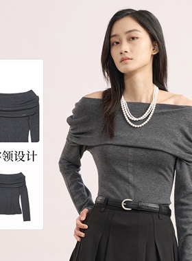 sweetbasil紫淑春秋新品女装商场同款时尚线衫Z1EB53402