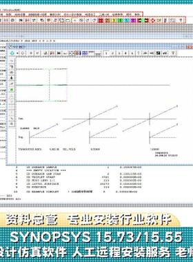 SYNOPSYS 15.73/15.55 光学设计仿真软件 Win系统 远程安装服务